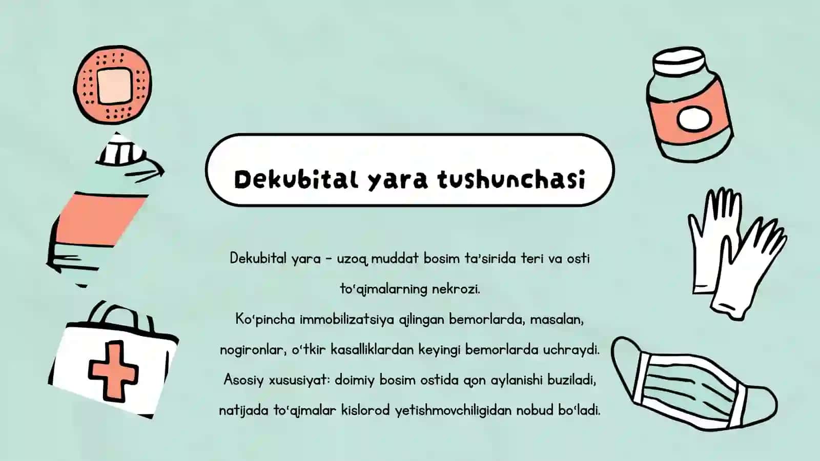 Dekubital yara va protez stomatitlari 3