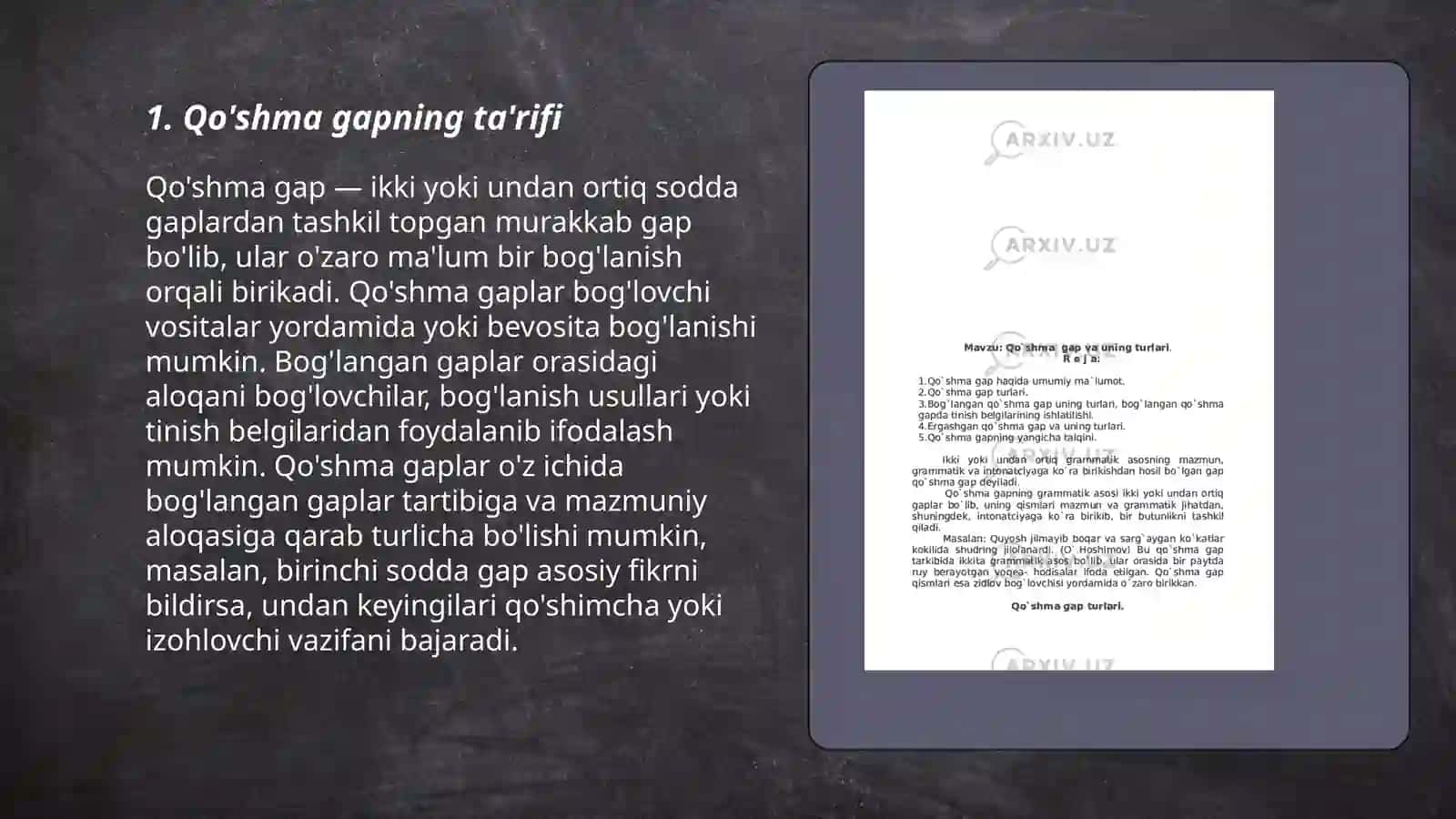 Qo'shma gap va uning turlari 3