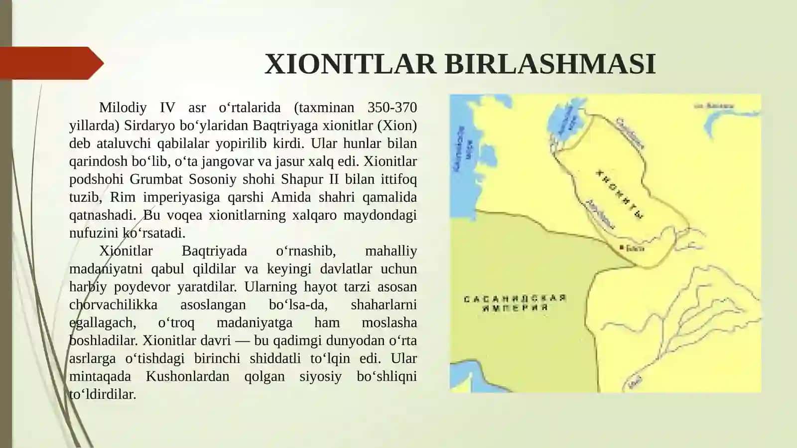 O‘RTA OSIYODA ILK O‘RTA ASR DAVLATCHILIGI: XIONITLAR, KIDARIYLAR VA EFTALIYLAR IMPERIYASI 3