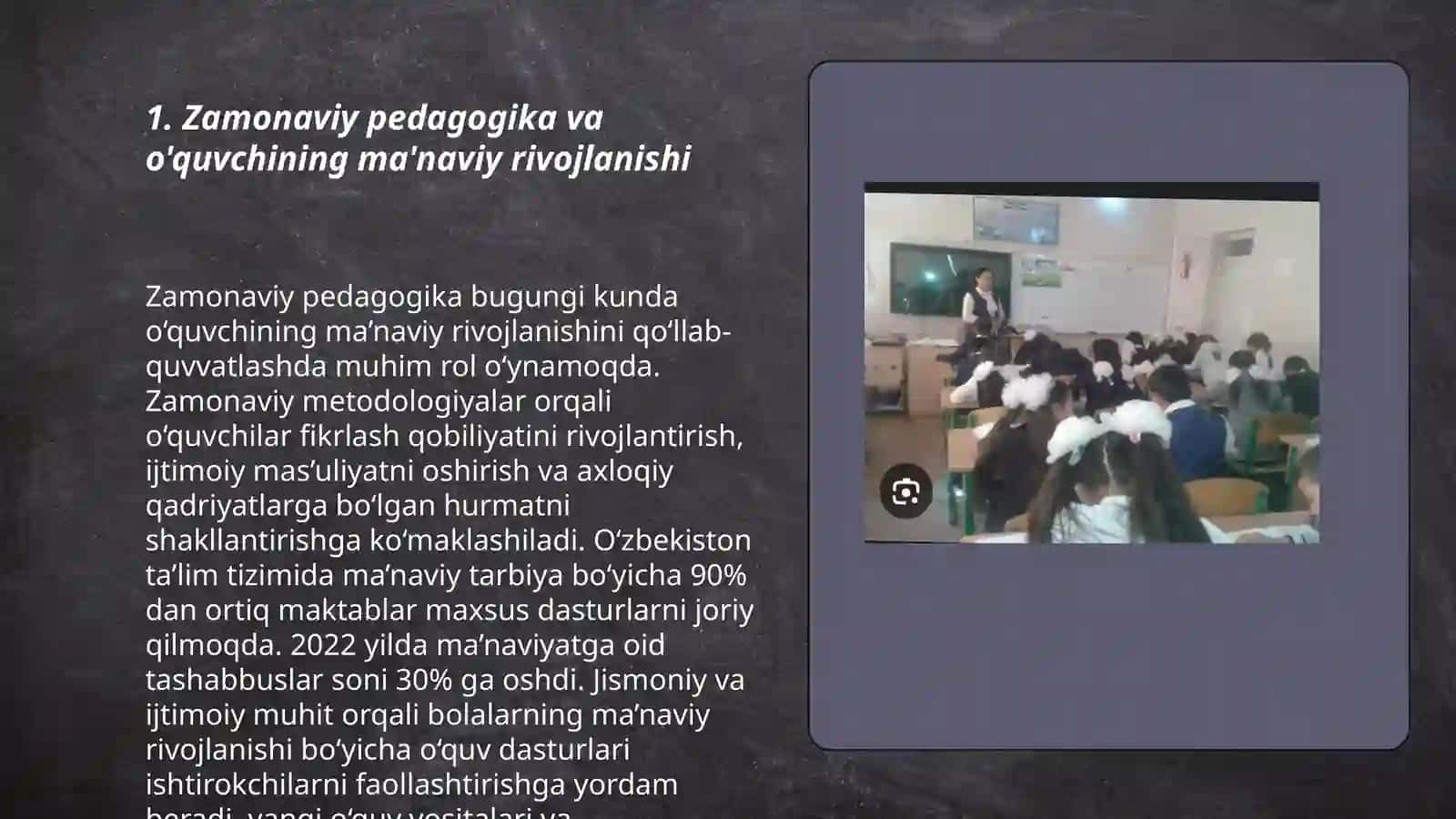 Ōquvchi manavyatini shaklantirishda Ōqtuvchi masulyati yoki zamonaviy óqtuvchining manaviy qiyofasi 3
