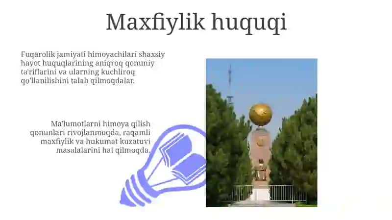Maxfiylik huquqi 3