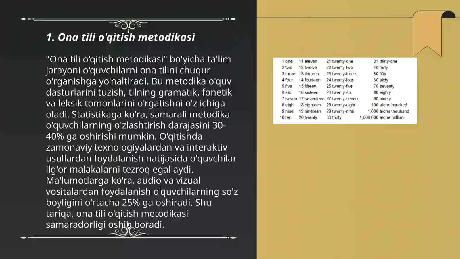 Ona tili o'qitish metodikasi 3