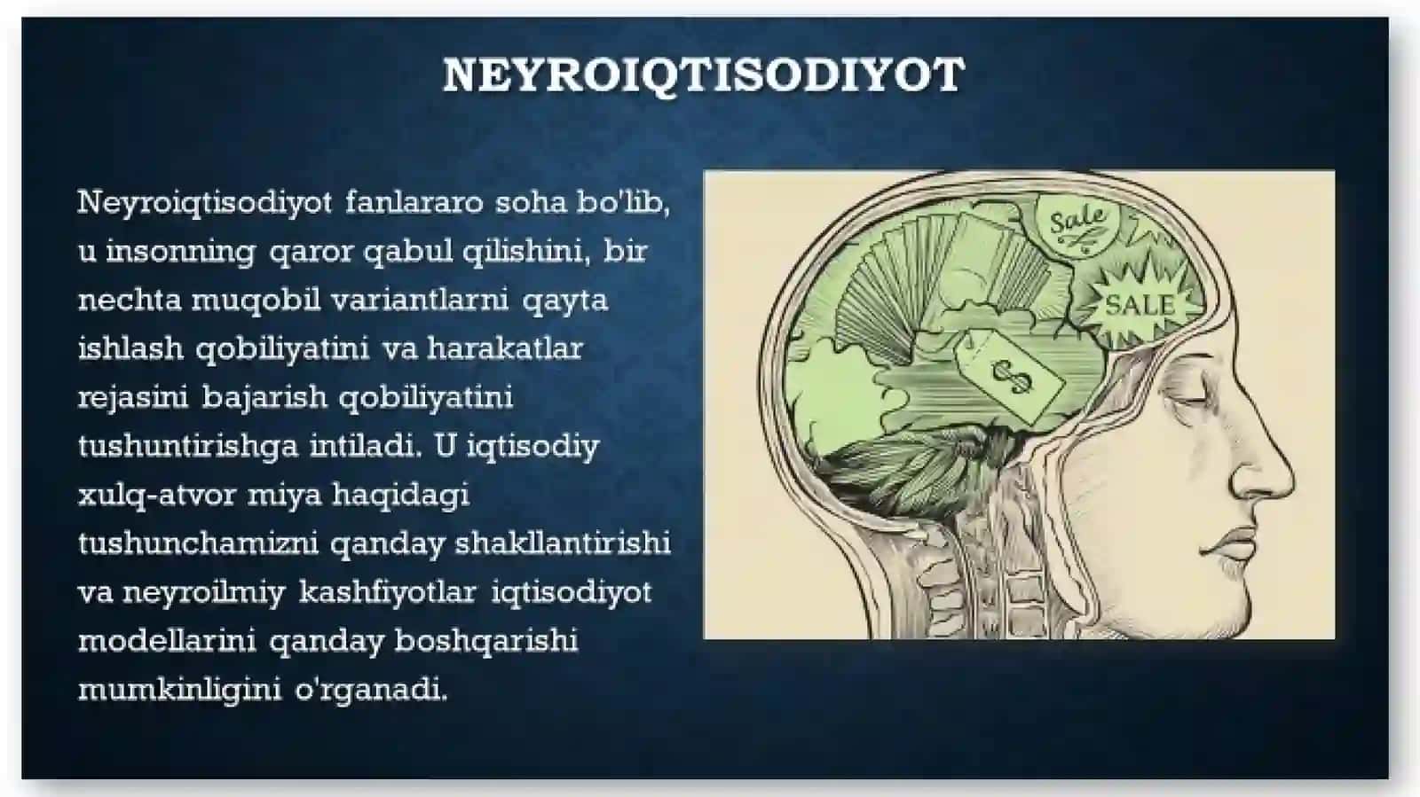 NEYROIQTISODIYOTDA ORGANISH NAZARIYASI VA TAJRIBALAR 3