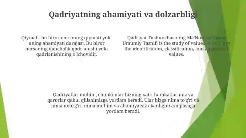 Qadriyat Tushunchasining Ma'Nosi Va Uning Umumiy Tasnifi 3