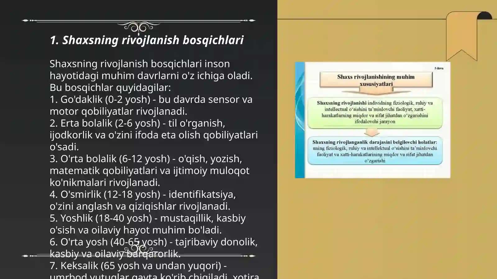 Shaxsning rivojlanishi, tarbiyasi va ijtimoiylashuvi 3