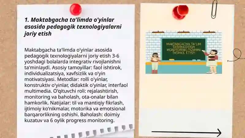Maktabgacha, Umumiy Oʻrta, Professional Taʼlimda Oʻqitish Jarayonlarini Zamonaviy Tashkil Etish 3