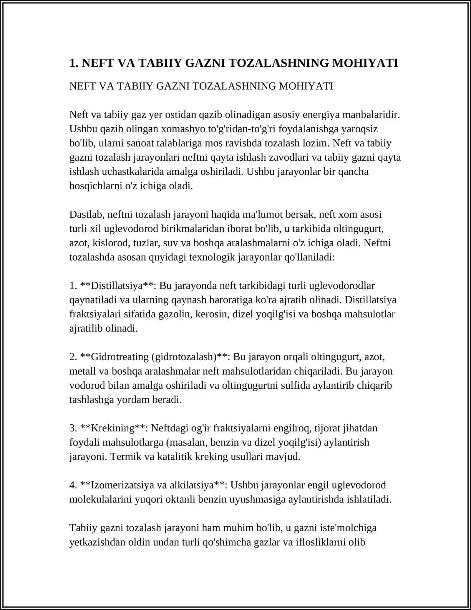 NEFT VA TABIIY GAZNI TOZALASH TURLARI VA VAZIFASI 3