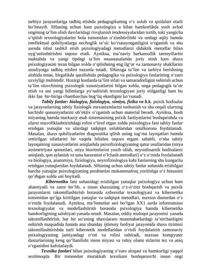 PSIXOLOGIYANING TADQIQOT METODLARI VA TARMOQLARI 3