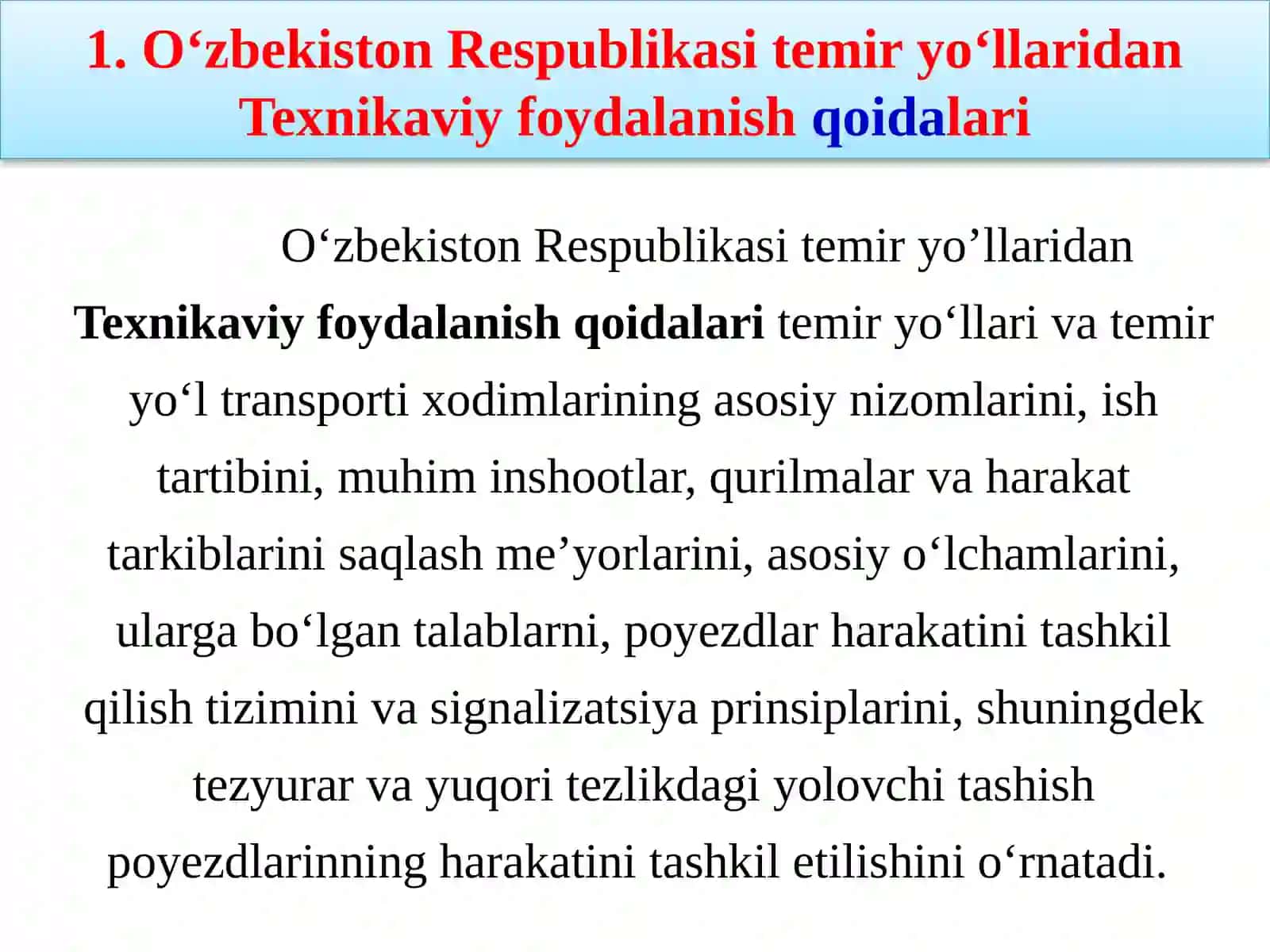 2-MA’RUZAHARAKAT XAVFSIZLIGINI TA’MINLASHDA ASOSIY ME’YORIY HUJJATLAR 3