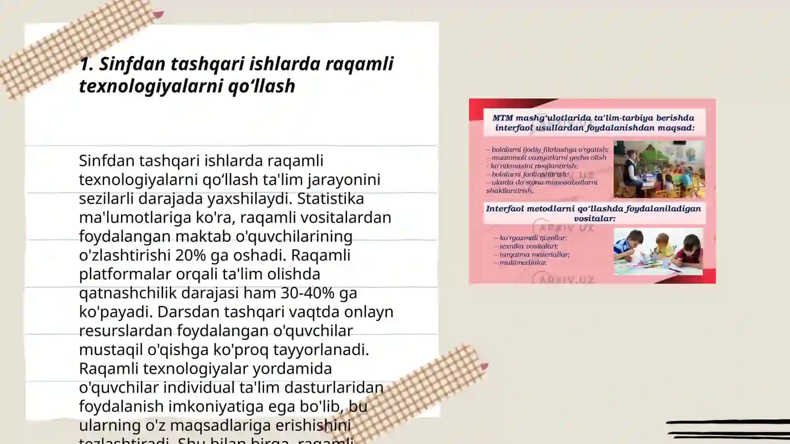 Sinfdan tashqari ishlarda innovatsion texnologiyalar qoʻllash 3