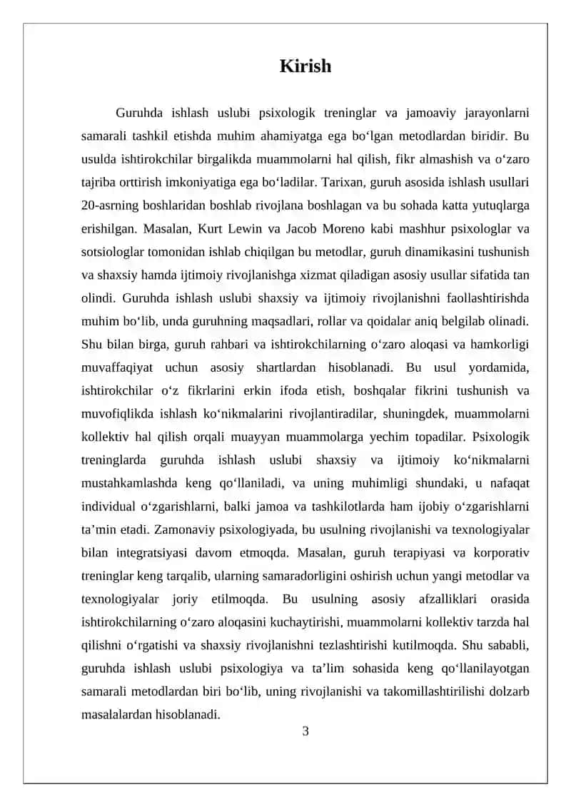 Guruhda ishlash uslubi 3