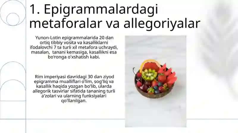 Yunon-Lotin Epigrammalarida Tibbiyot va Salomatlik 3
