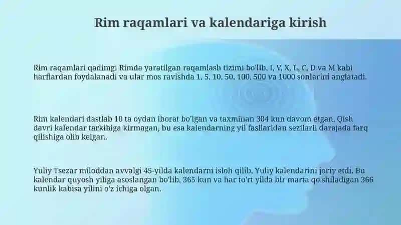 Rim sonlari Rim kalendari 3