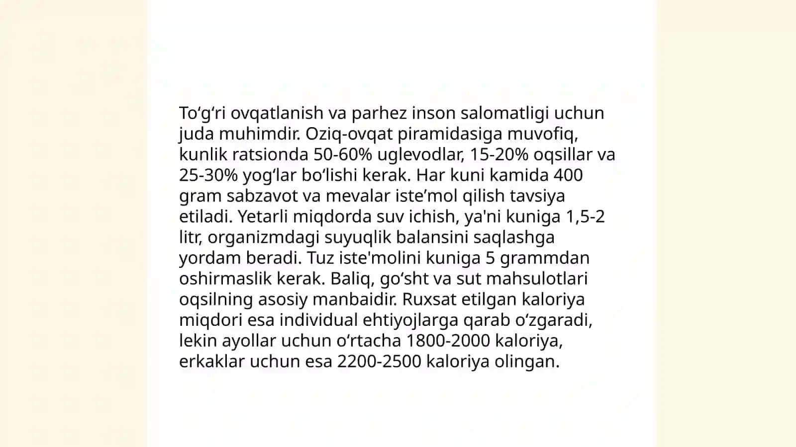 Sogʻlom turmush tarzi - salomatlik va shaxsiy xavfsizlikni asosiy omili 3