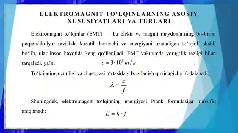 Elektromagnit to‘lqinlarning inson hayotidagi amaliy qo‘llanilishi 3