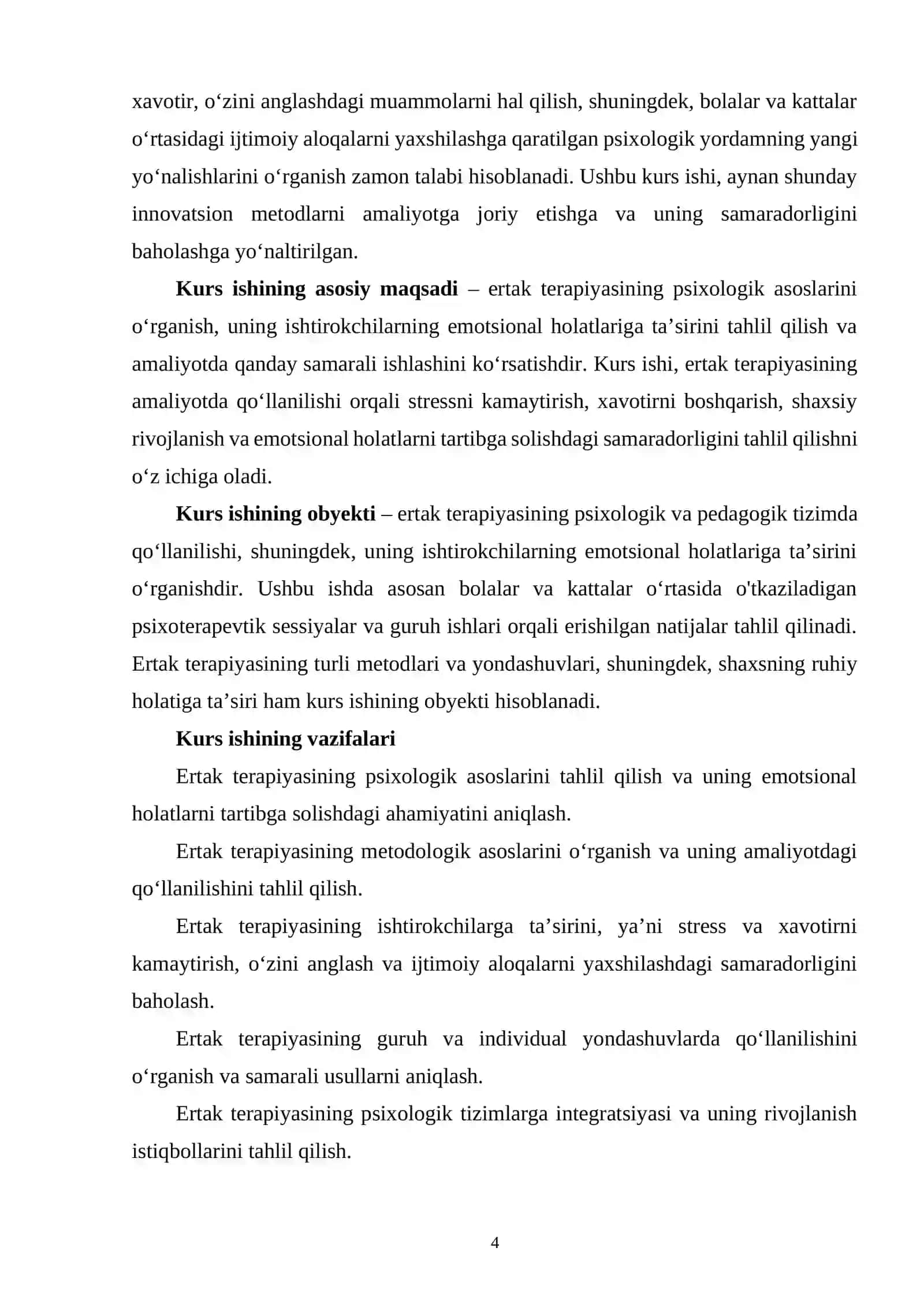 Ertak terapiyasi yordamida ishtirokchilarning emotisonal holatlari 3