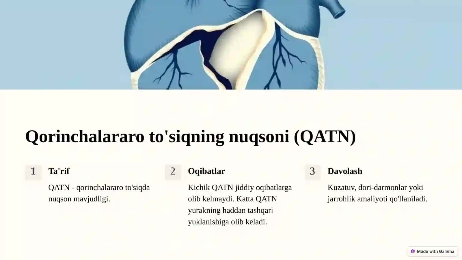 Qon-tomir sistemasi tug'ma rivojlanish nuqsonlari 3