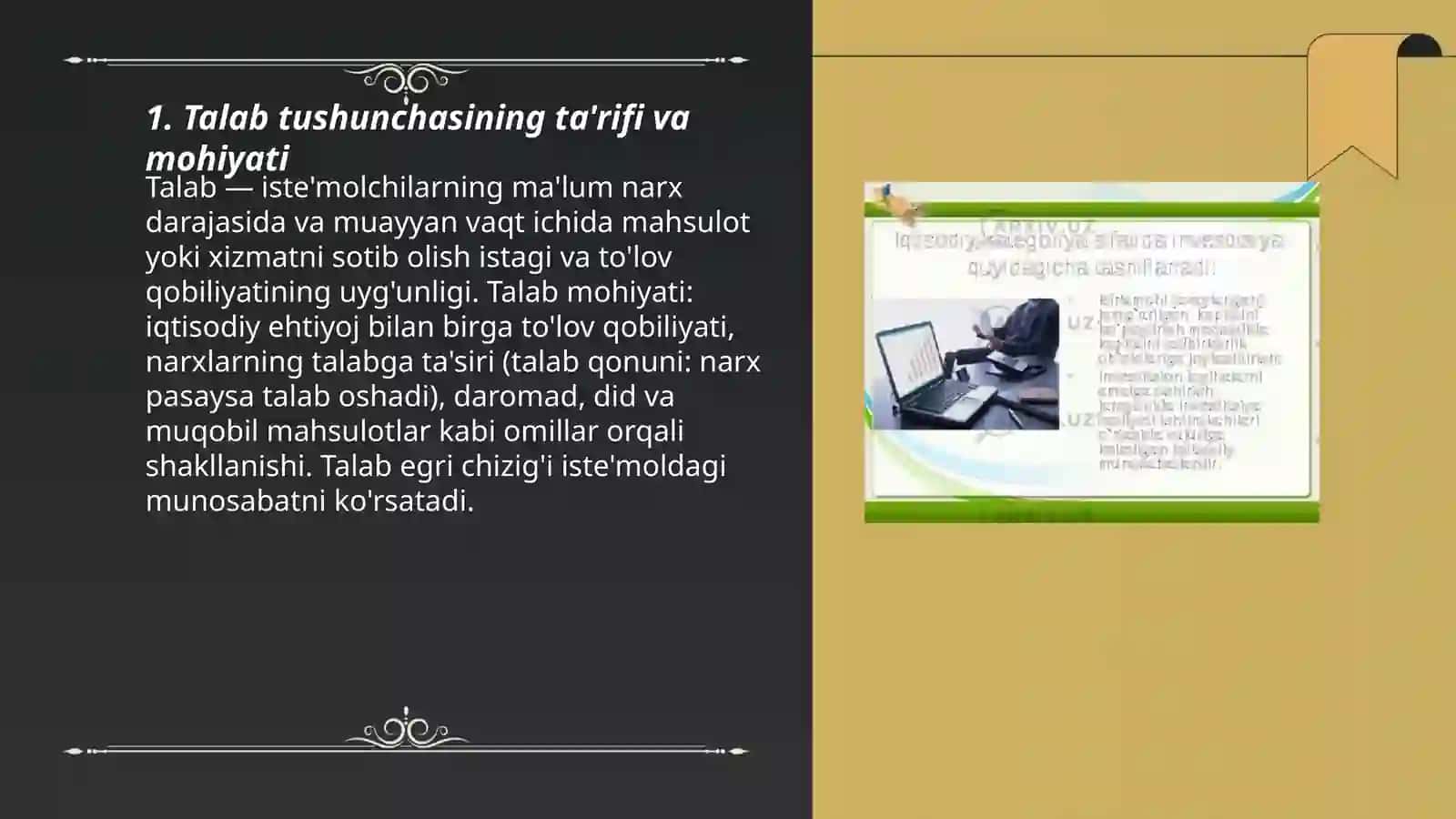 Talab iqtisodiy kategoriya sifatida nimani anglatadi 3
