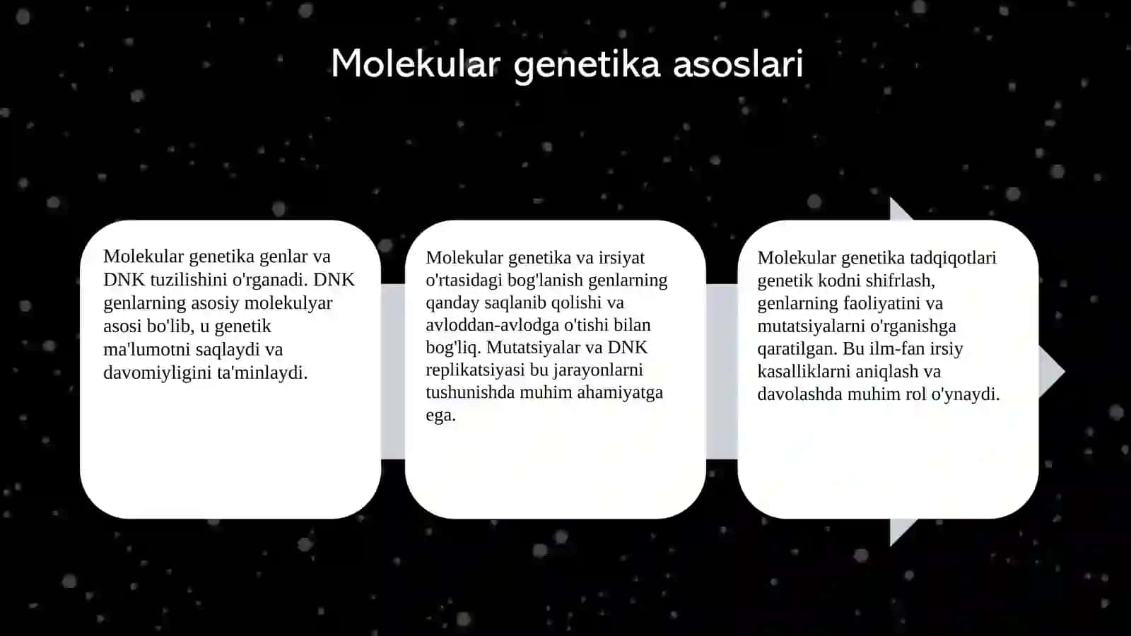 Molekular genetika asoslari 3