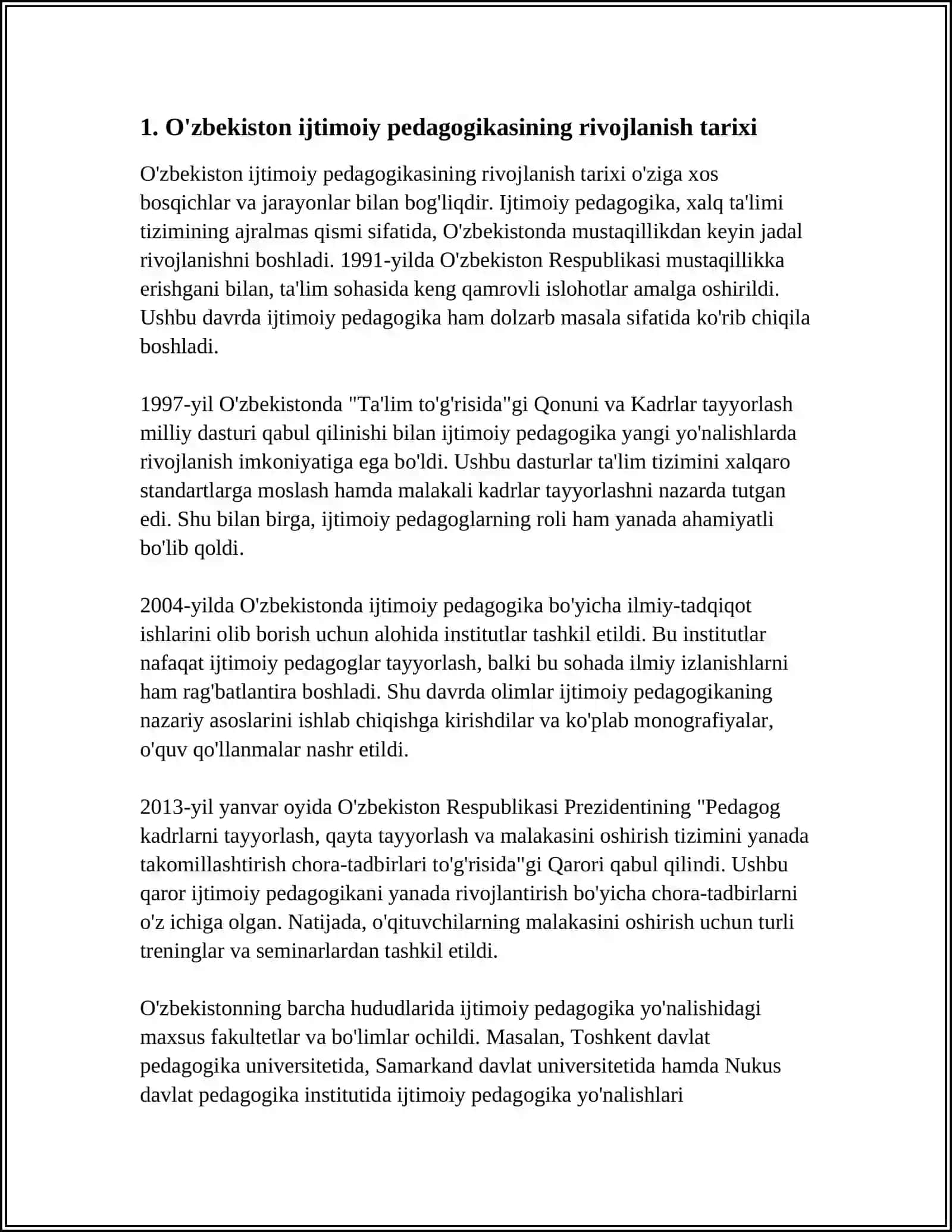 OʻZBEKISTONDA IJTIMOIY PEDAGOGIKA FANI 3