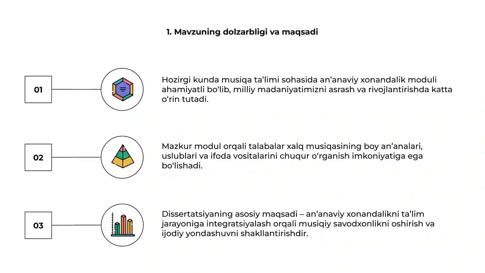 Musiqa ta'limida an'anaviy xonandalik moduli 3