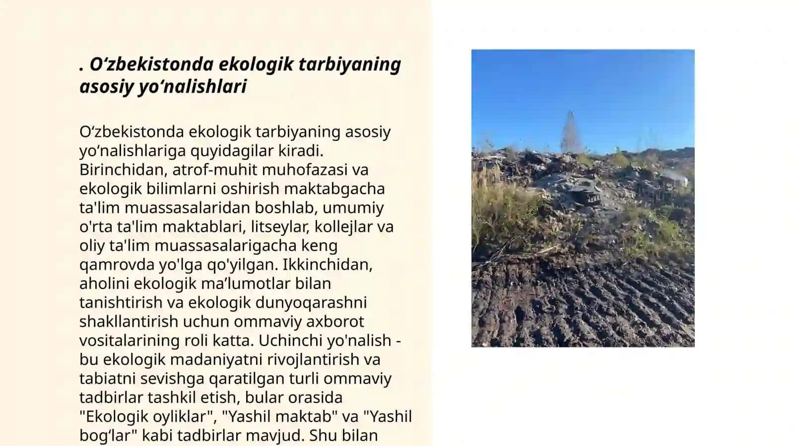 Oʻzbekistonda ekologik tarbiya va ekologik madaniyatining ahamiyati 3