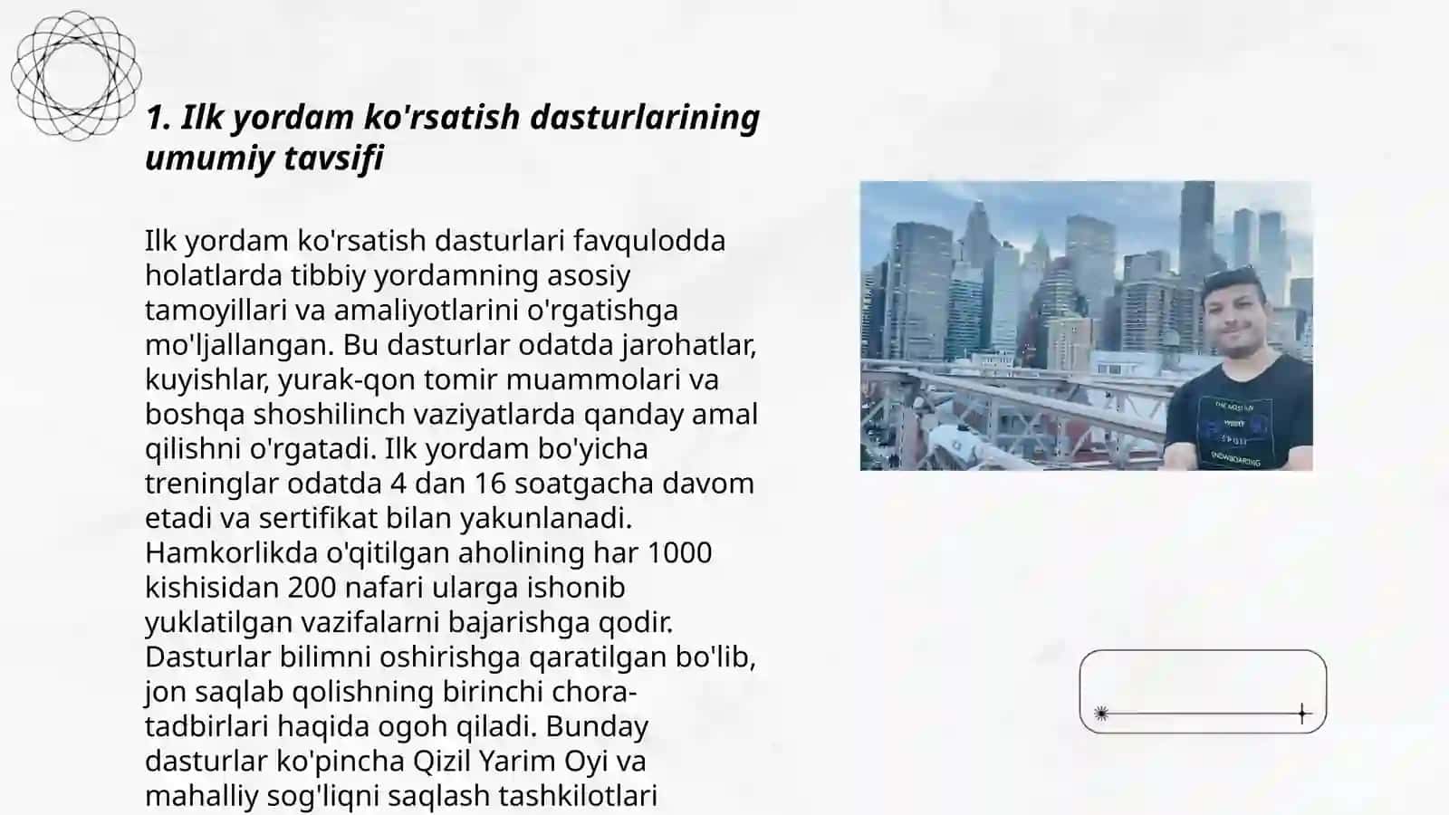 Ilk yordam xizmati dasturlarining tahlili 3