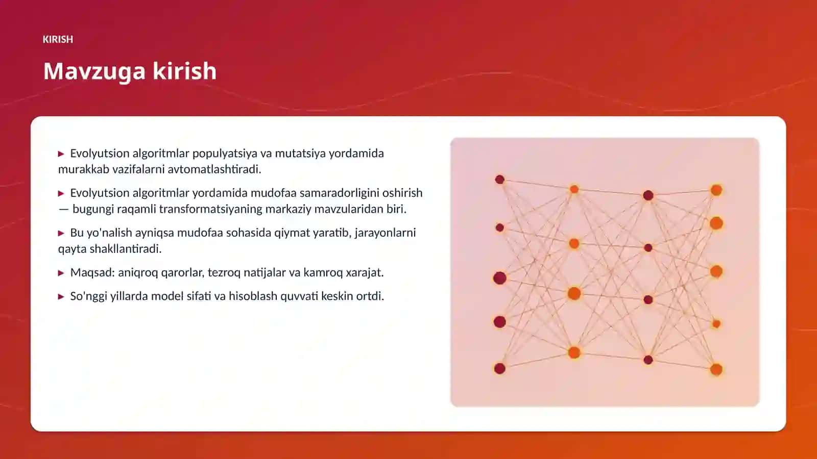 Evolyutsion algoritmlar yordamida mudofaa samaradorligini oshirish 3