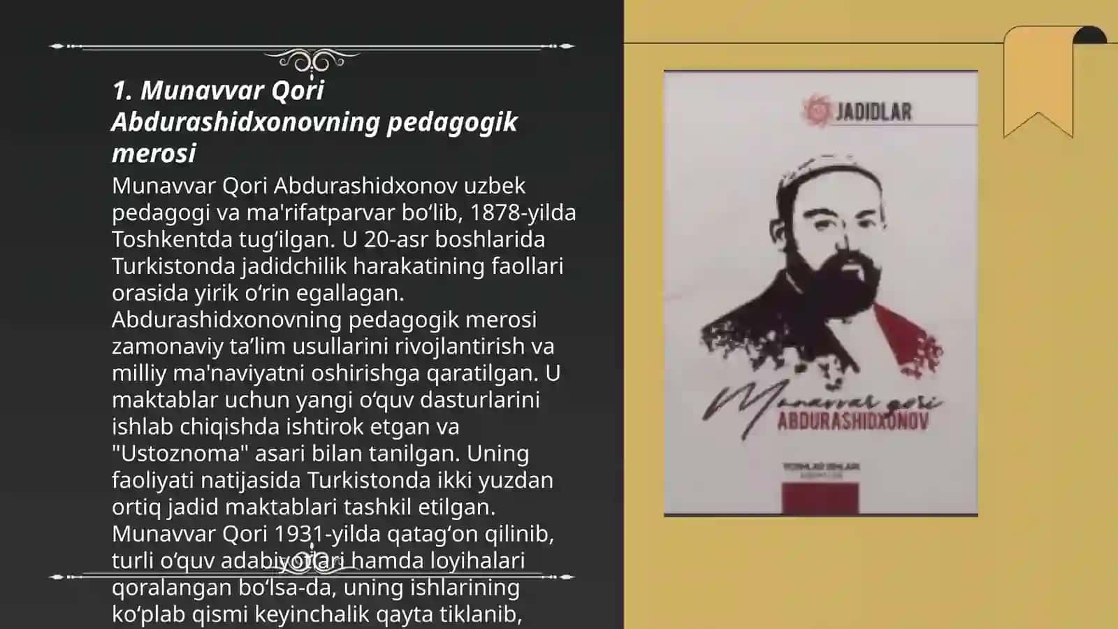Munavvar Qori Abdurashidxonovning pedagogik merosi 3