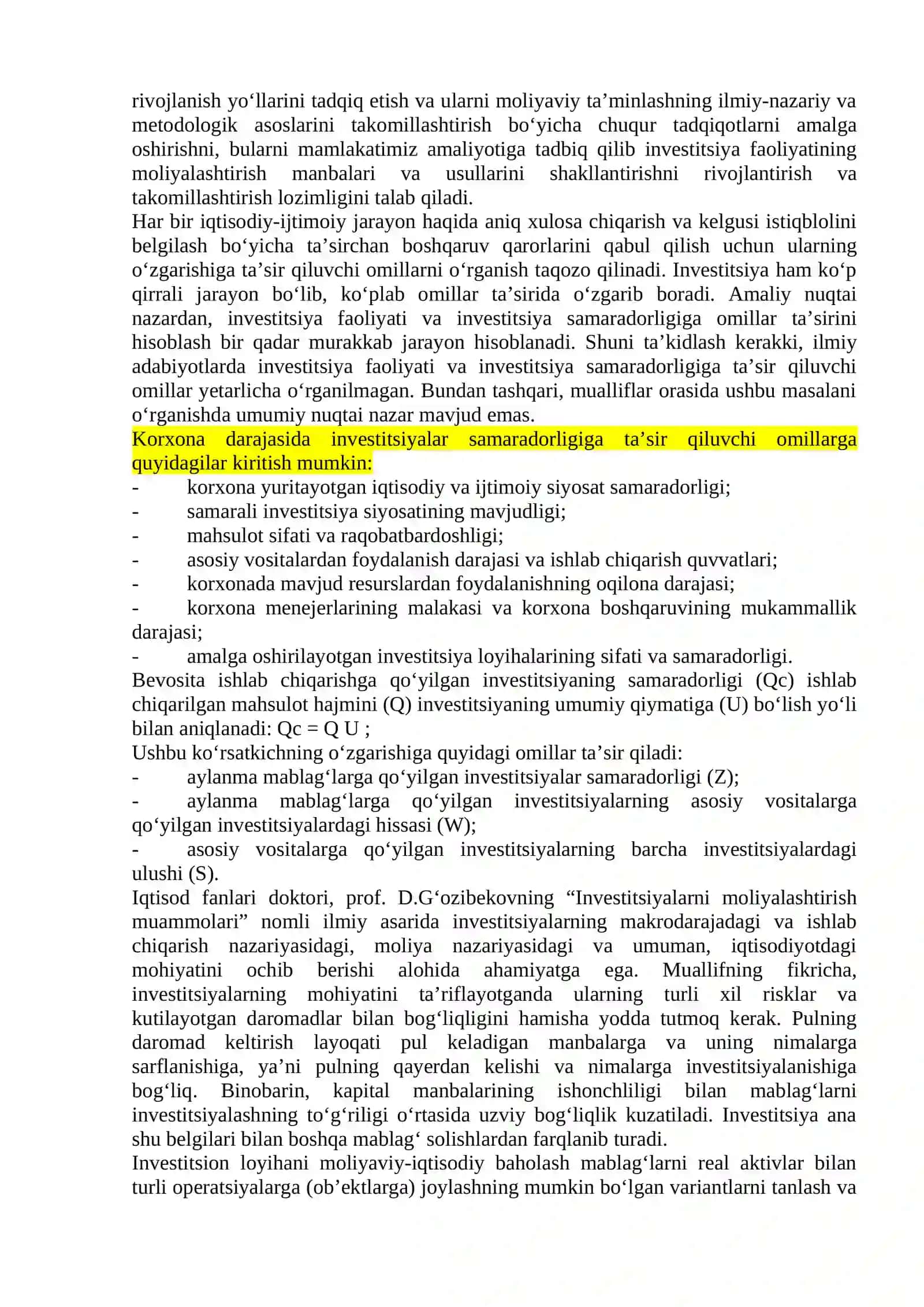 Investitsion dasturlarni moliyalashtirish 3