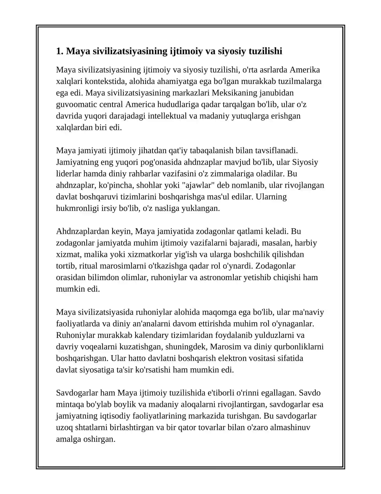 O'RTA ASRLARDA AMERIKA XALQLARI 3