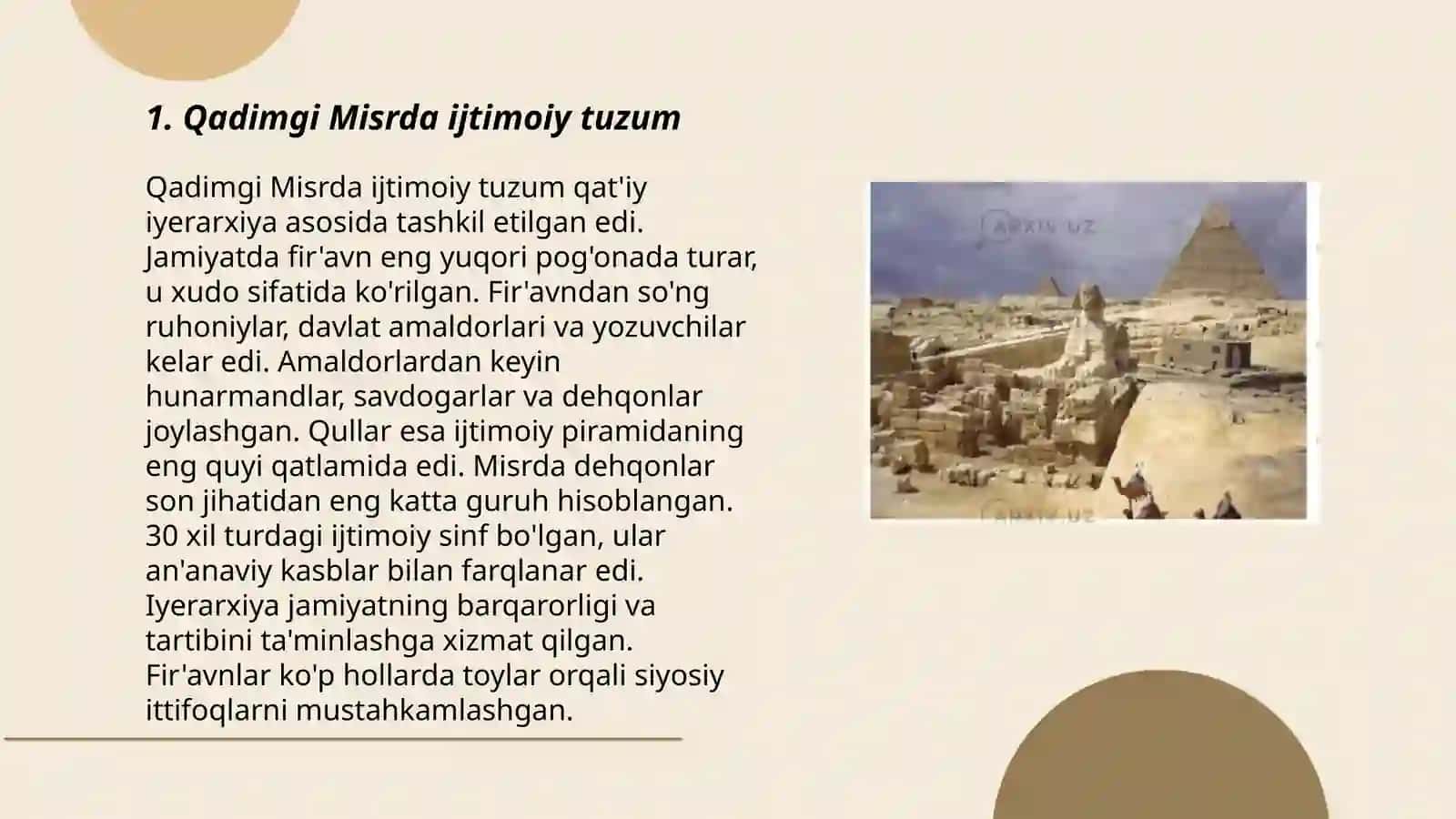 Qadimgi Misr va Mesopotamiyada ijtimoiy-falsafiy fikrlar 3
