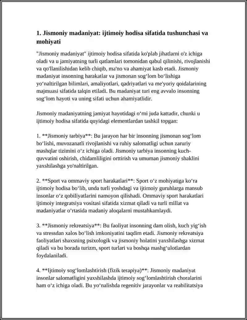 JISMONIY MADANIYAT IJTIMOIY HODISA SIFATIDA, UNING SHAKLLARI VA VAZIFALARI 3