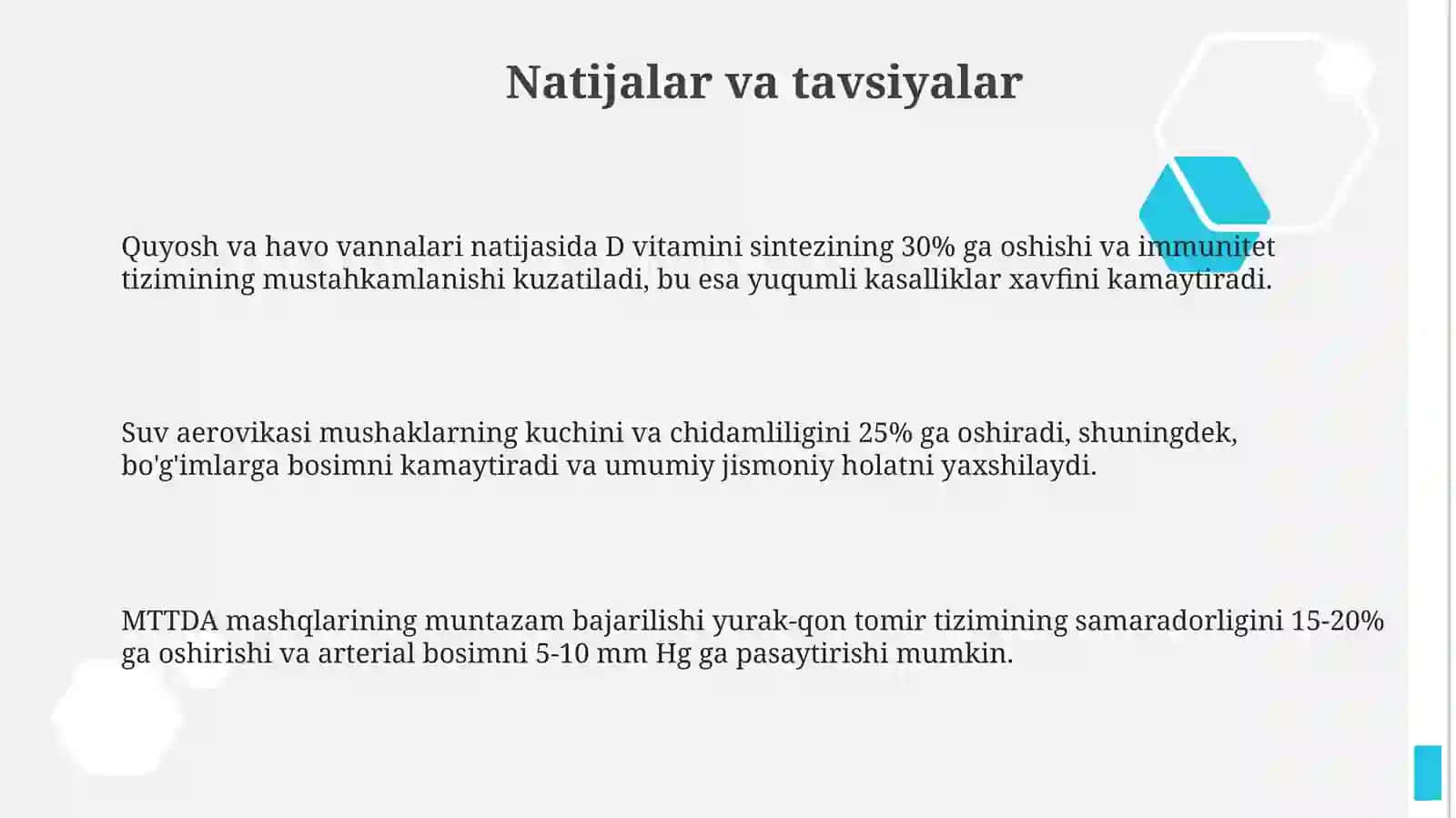 MTTda jismoniy mashqlar va chiniqtirish tadbirlari 3