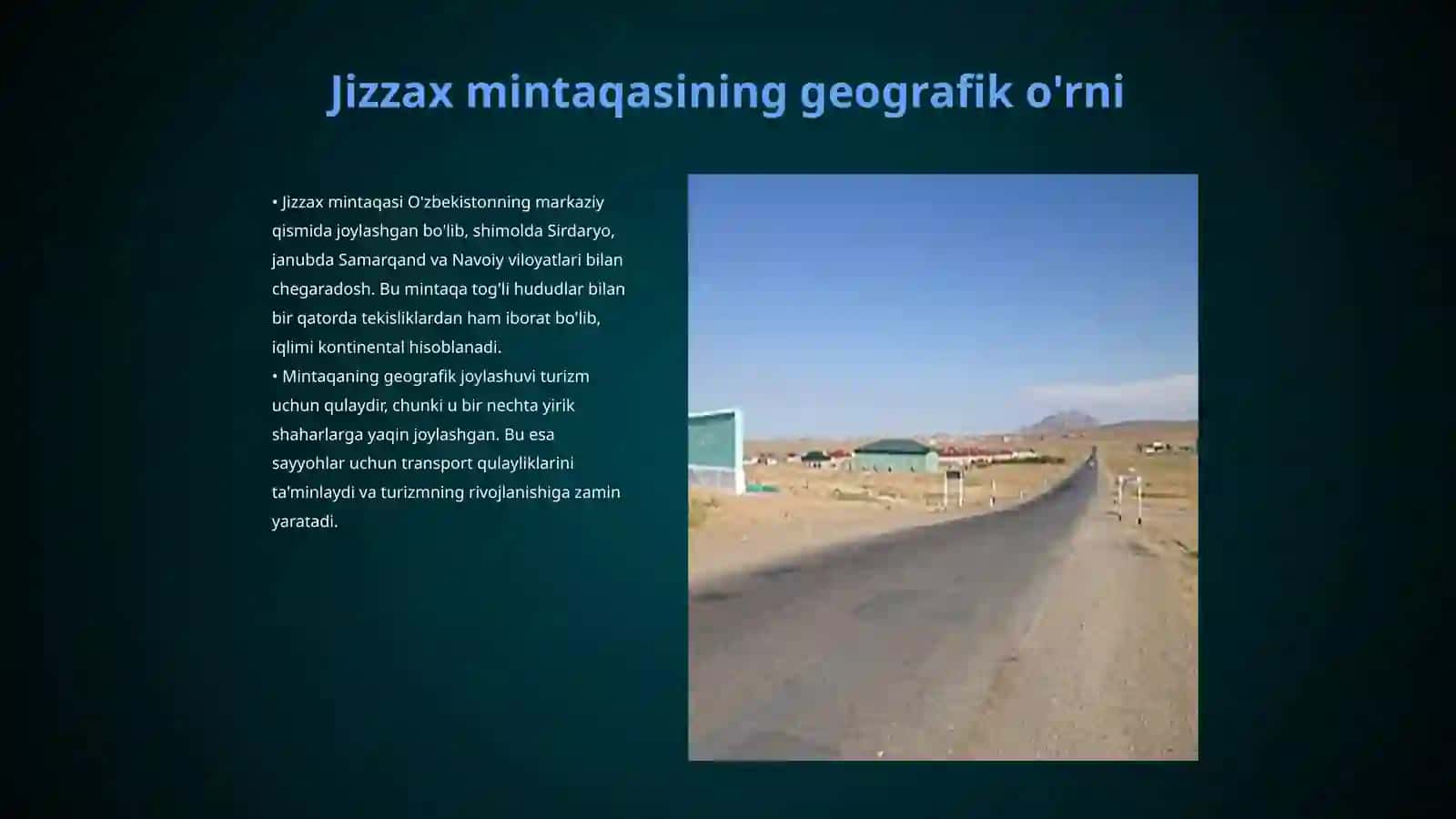 Jizzax mintaqasi bo'yicha gid portfeli 3