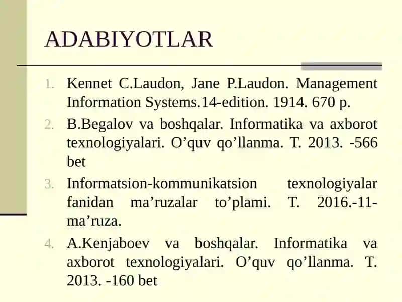 Informatika va axborot texnologiyalari 3