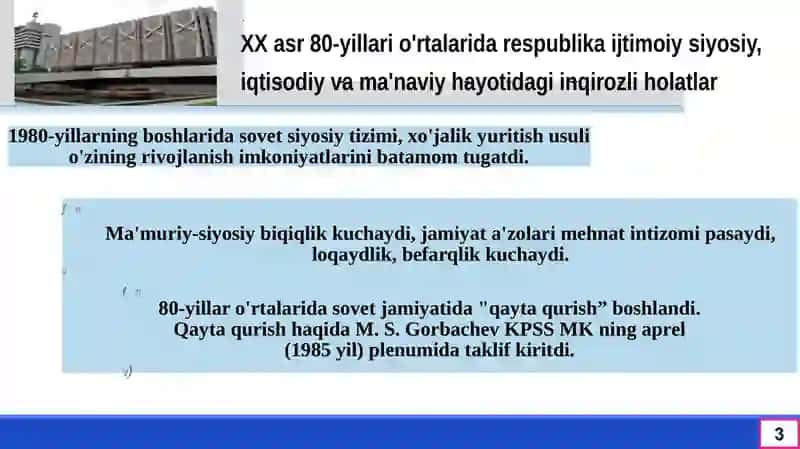 O’zbekistondagi ijtimoiy-siyosiy jarayonlar 3
