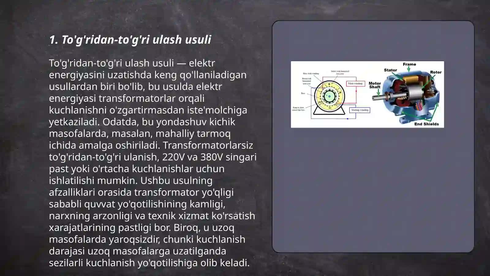 Asinxron motorni ishga tushirish usullari 3