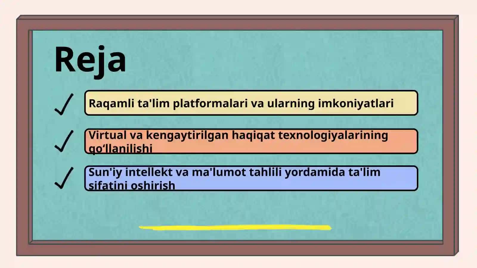 Bugungi kundagi taʼlim jarayonida qoʻllanilayotgan innovatsion texnologiyalarning umumiy tavsifi 3