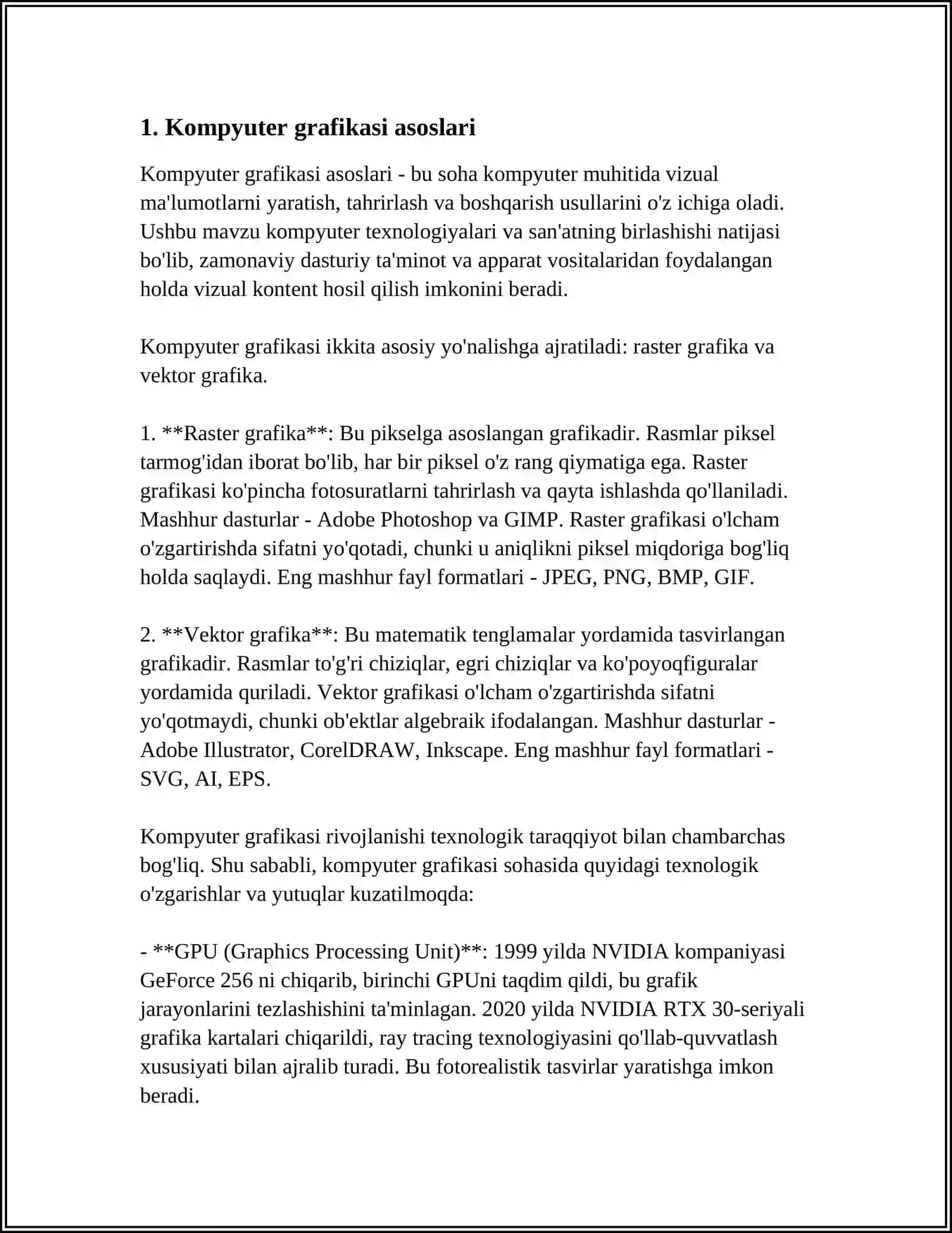 KOMPYUTER GRAFIKASI 3