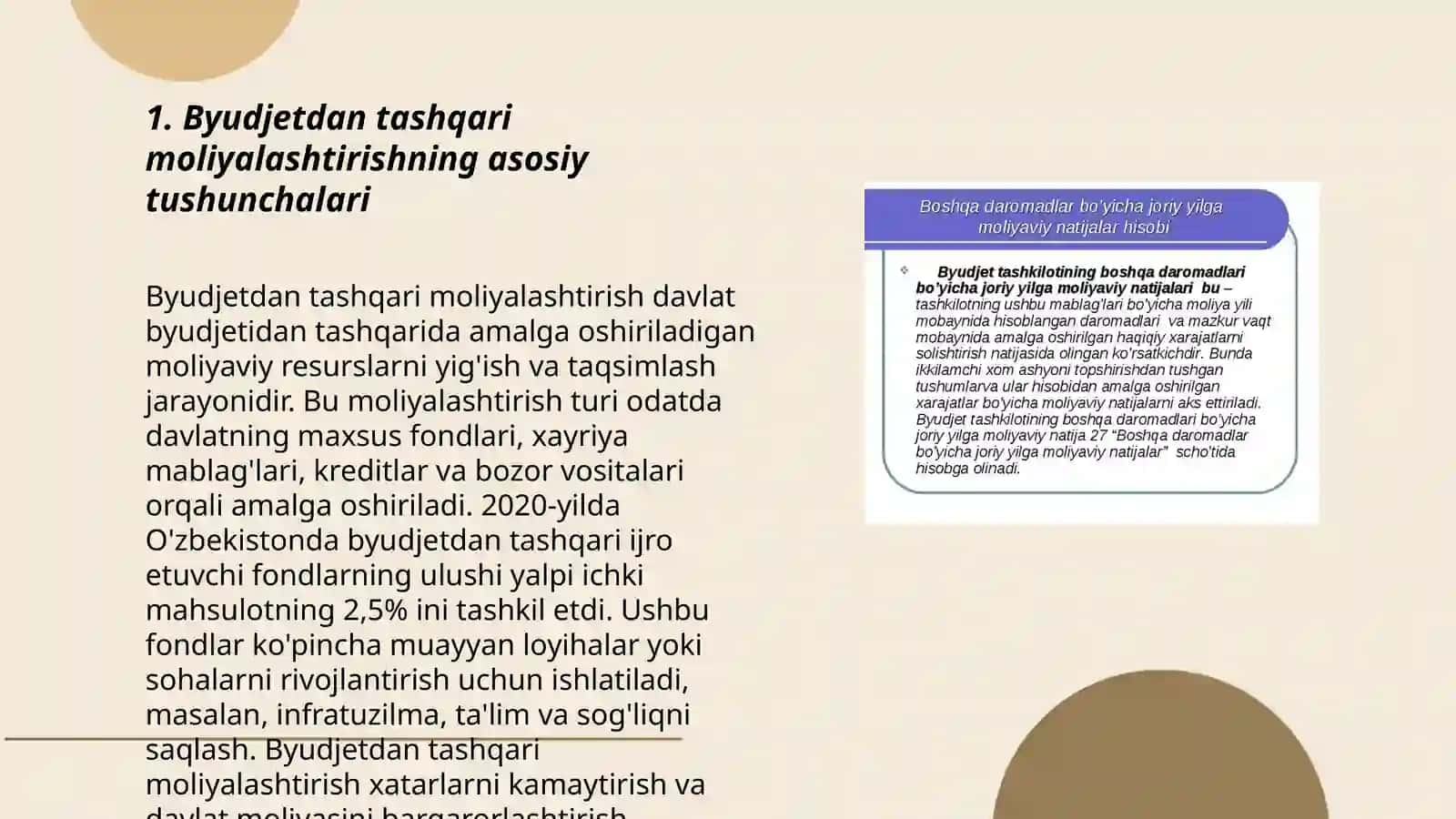 Byudjetdan tashqari moliyalashtirish va uning mohiyati 3