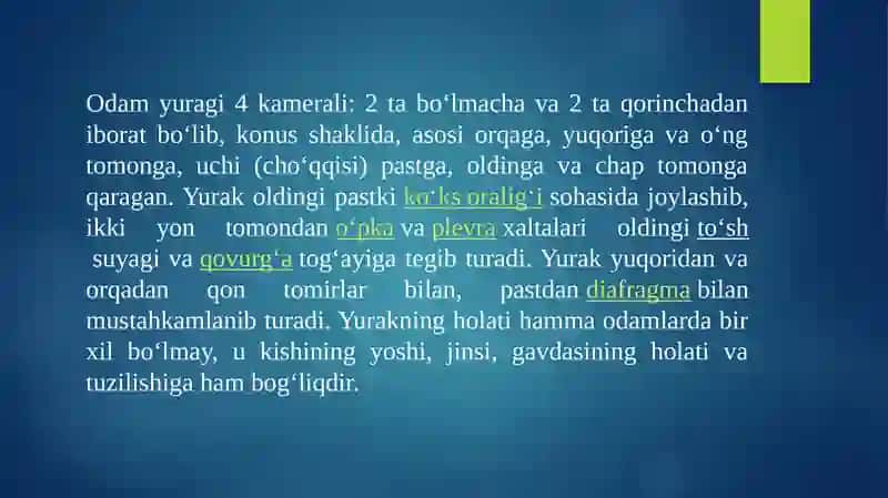 Qon Aylanish Sistemi Yurak Sikli 3