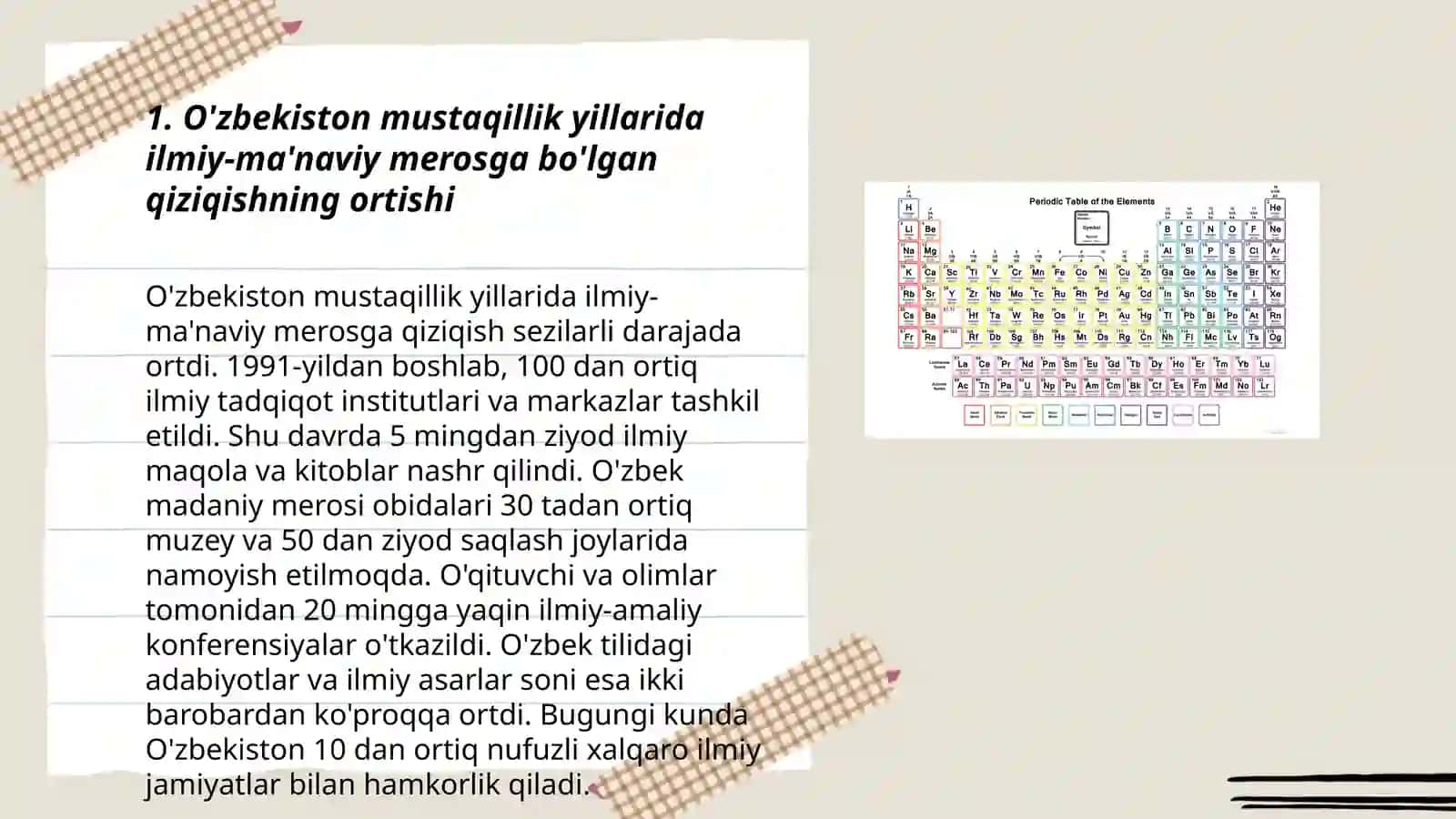 O'zbekiston mustaqillik yillarida buyuk allomalarning ilmiy-ma'naviy merosiga etibor 3