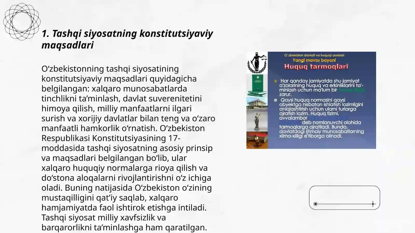 Tashqi siyosatning konstitutsiyaviy asoslari 3