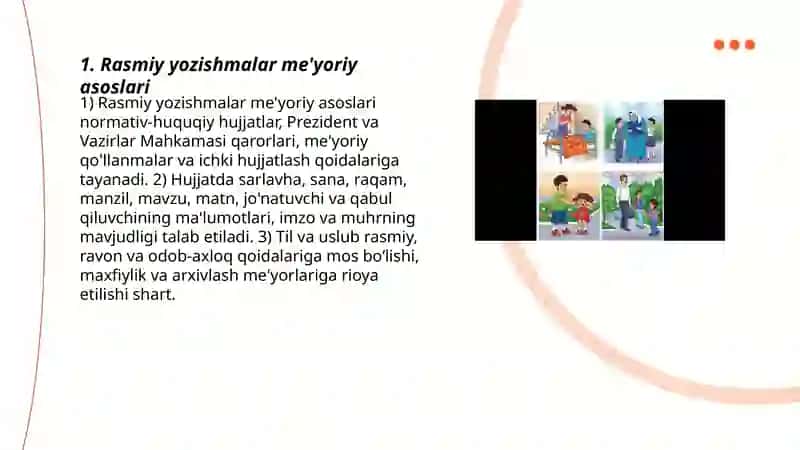 Rasmiy yozishmalardagi odob axloq qoidalari haqida malumot 3