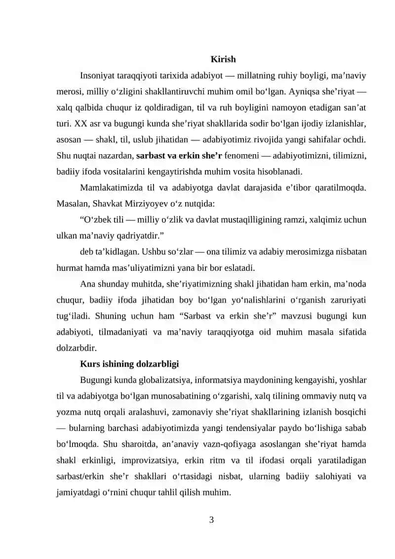 BOB. SARBAST VA ERKIN SHE’R FENOMENI: NAZARIY ASOSLAR VA POETIK XUSUSIYATLAR 3