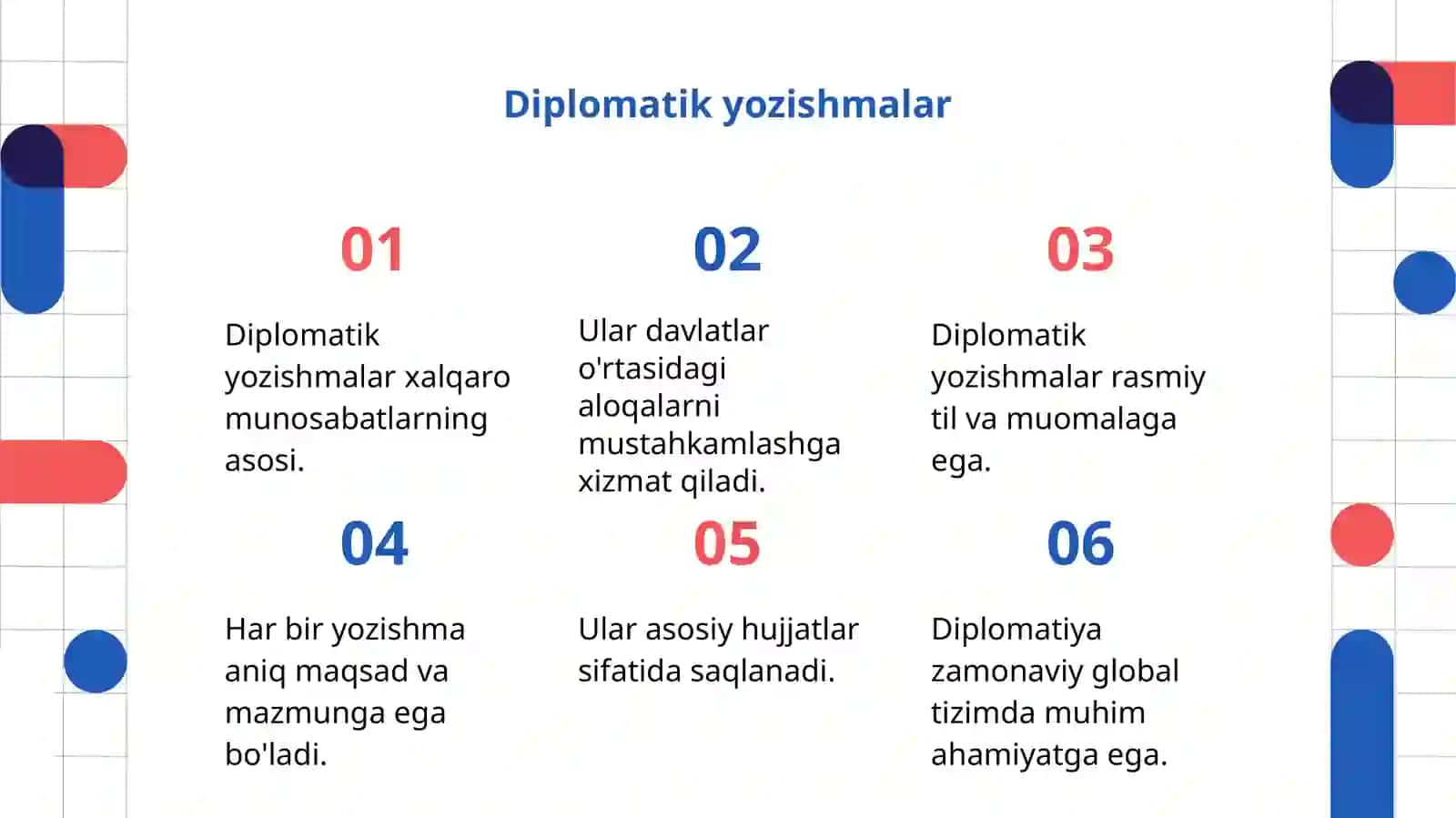 DIPLOMATIK YOZISHMALARNING XUSUSIYATLARI, SHARTNOMA M 3