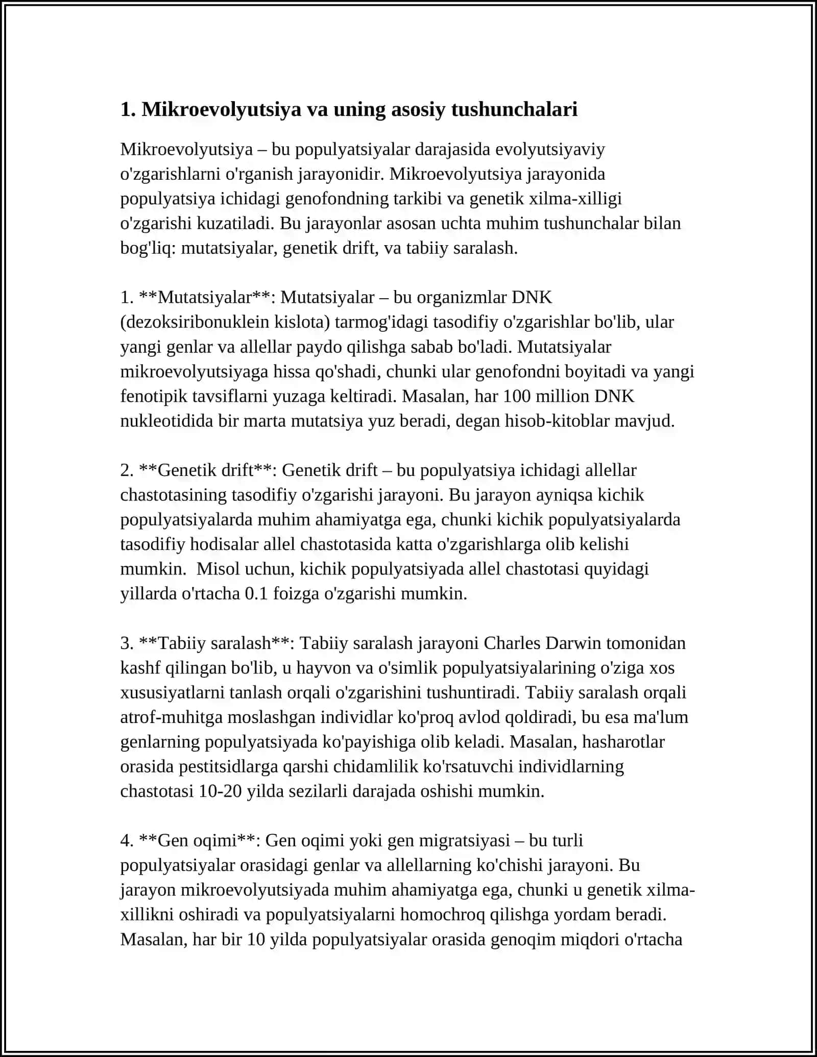 MIKROEVOLYUTSIYA TA`LIMOTI VA UNING ASOSIY MOHIYATI 3