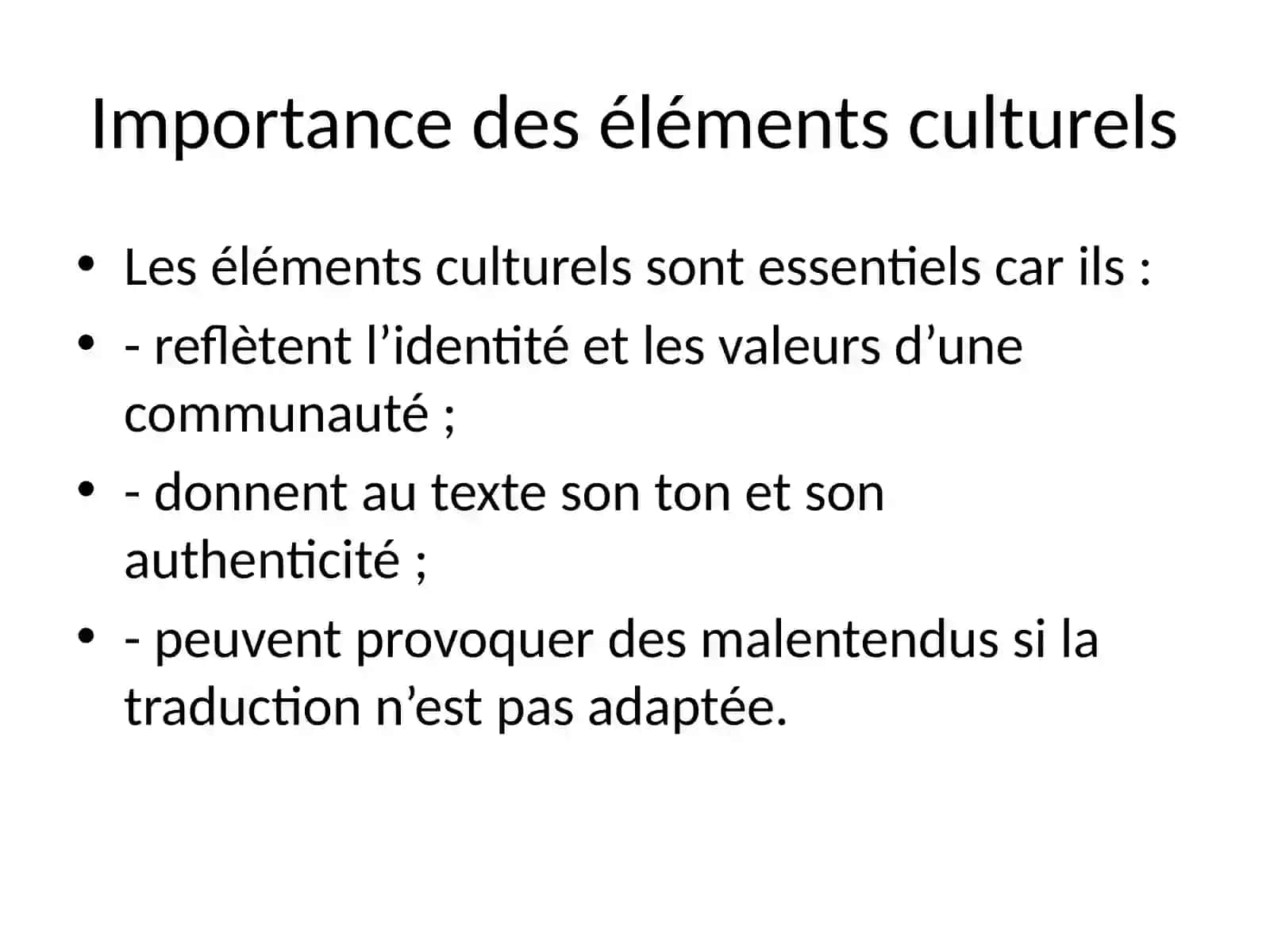 Éléments culturels dans la traduction 3