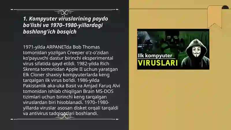 Kompyuter viruslari tarixi va evolyutsiyasi 3
